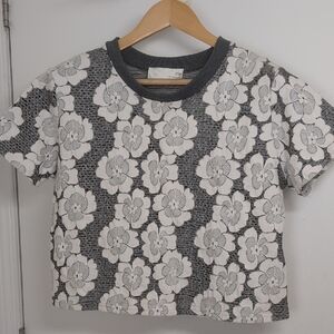 JOA LOS ANGELES FLORAL CROPPED TOP SIZE LARGE